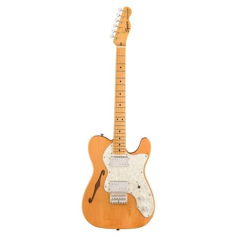 Fender 0374070521 Squier Classic Vibe 70s Thinline Telecaster Electric Guitar, with 2-Year Warranty, Natural, Maple Fingerboard