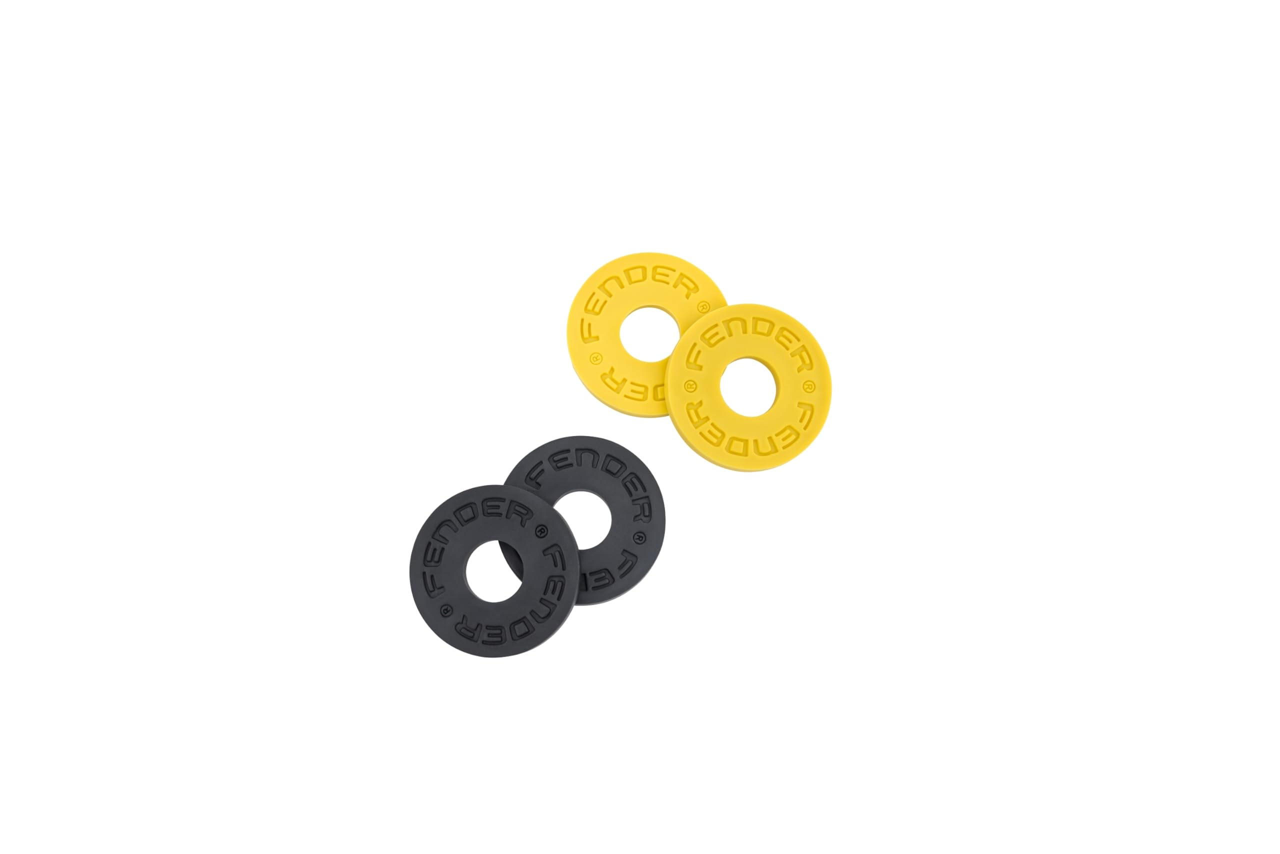 Fender 0990819030 Strap Blocks Third Man Records, 2 x Black and 2 x Yellow