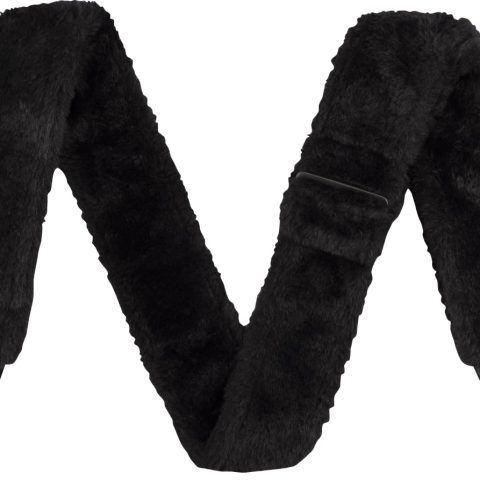 Fender 0990642010 Poodle Plush Strap, Black