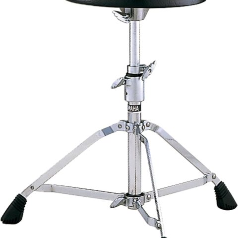 Yamaha DS750 DS-750 Drum Throne ? Medium Weight, 2.5" Padded Seat, Adjustable Height, Single-Braced Legs, Portable Design