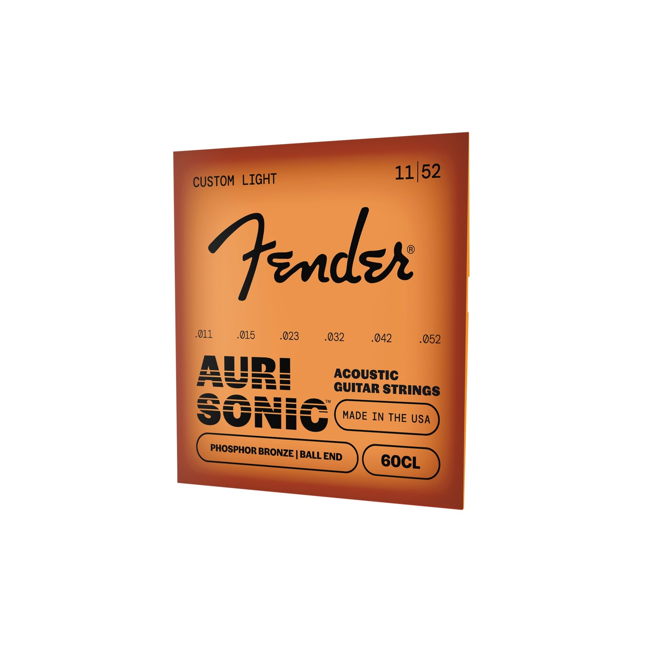 Fender Phosphor Bronze Acoustic Guitar Strings - .11-.052 - Image 3