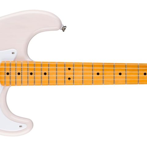 Fender 0374005501 Squier Classic Vibe 50s Stratocaster Electric Guitar, with 2-Year Warranty, White Blonde, Maple Fingerboard