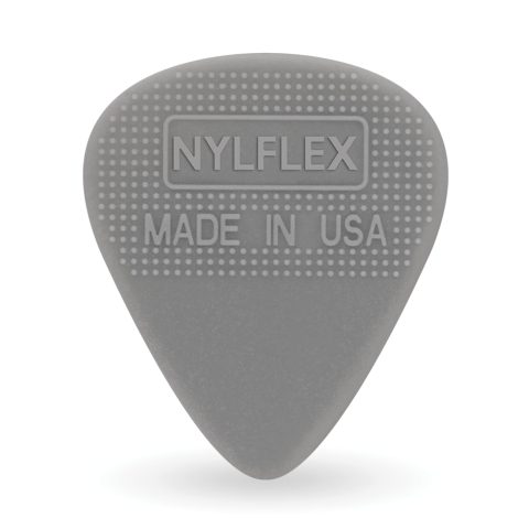 D'Addario 1NFX2-10 Nylflex Guitar Picks - Nylon Guitar Picks with Grip - Great for Vintage Electric Sounds and Acoustic Strumming - 10 pack, Light (.50mm)
