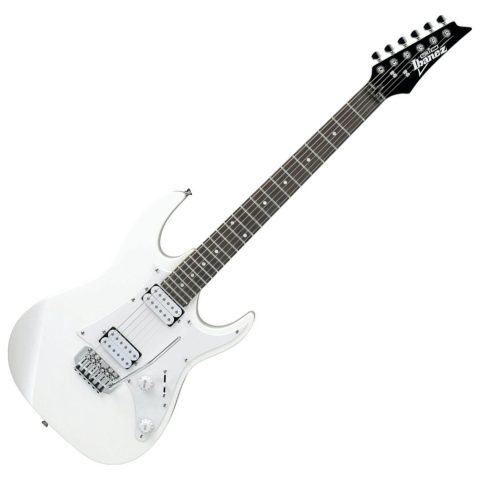 Ibanez GRX20WWH 6-String Solid-Body Electric Guitar, Right, White