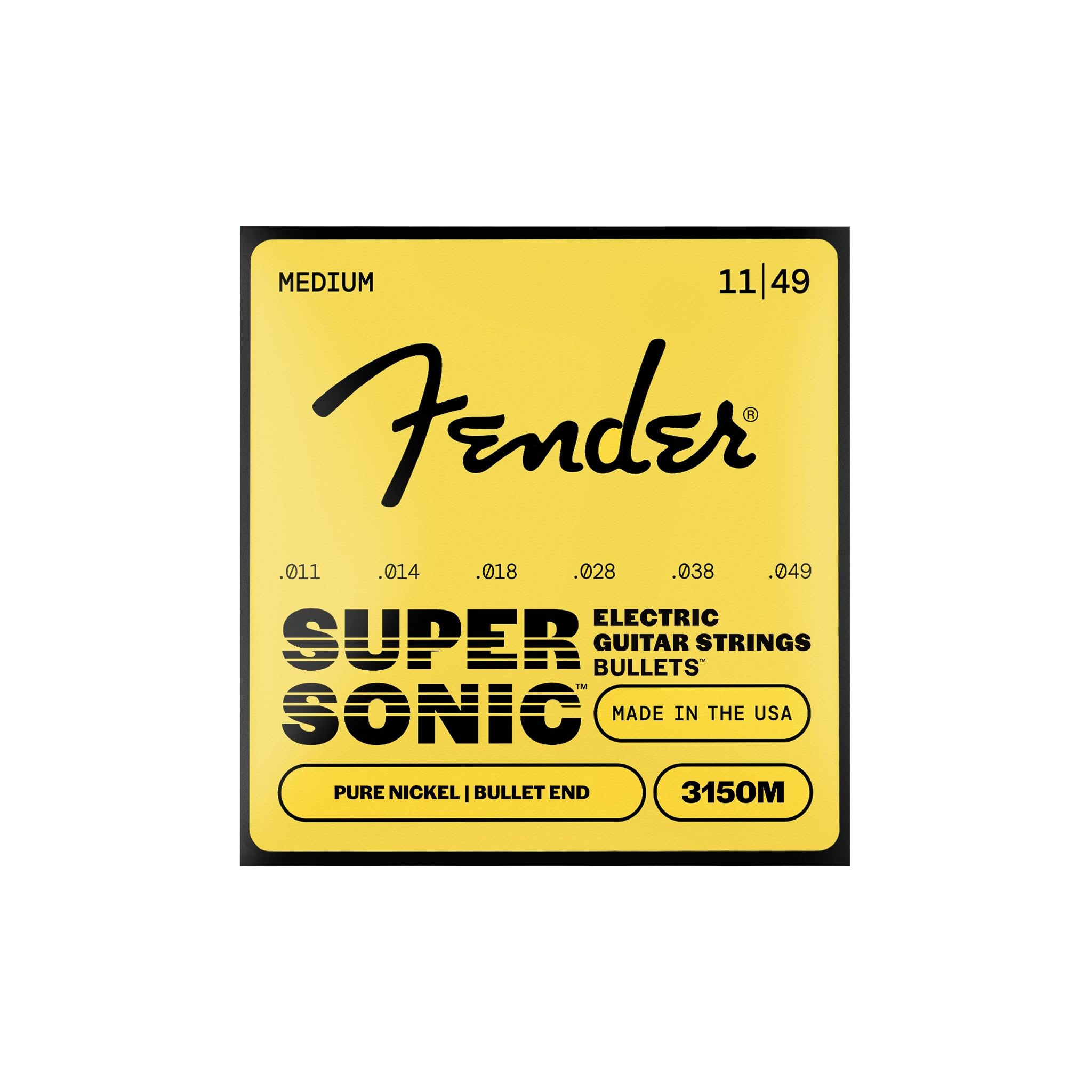 Fender Electric Guitar Strings - .11-.049