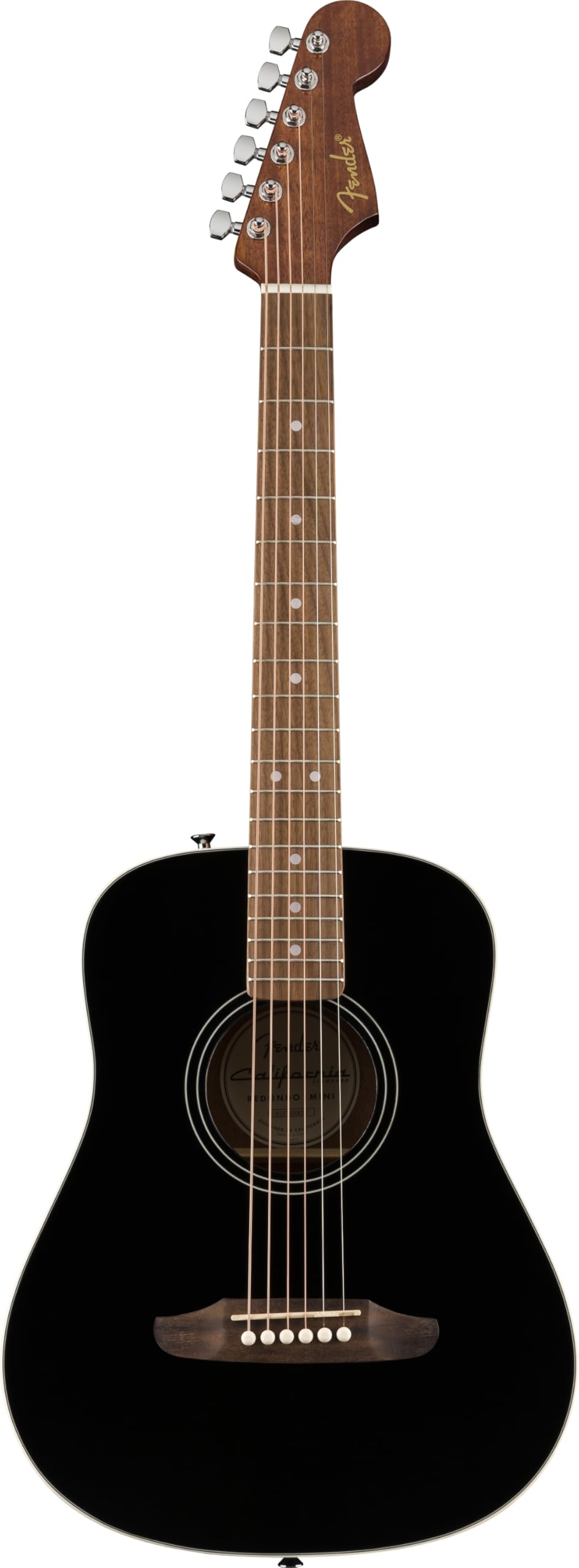 Fender 0974101106 California Standard Redondo Mini with Bag, Spruce Top, Black