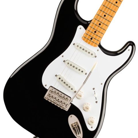 Fender 0374005506 Squier Classic Vibe 50s Stratocaster Electric Guitar, with 2-Year Warranty, Black, Maple Fingerboard