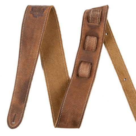 Fender 0990660050 Road Worn Leather Guitar Strap, 2in, Brown