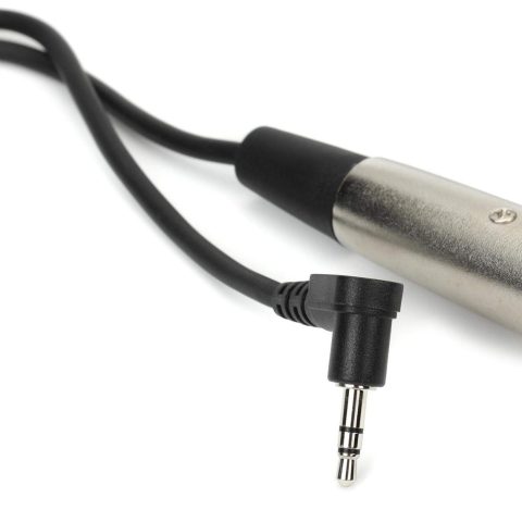 Hosa XVM-110 Meters 10 Feet Right-Angle 1/8 Inches TRS to XLR Male Cable