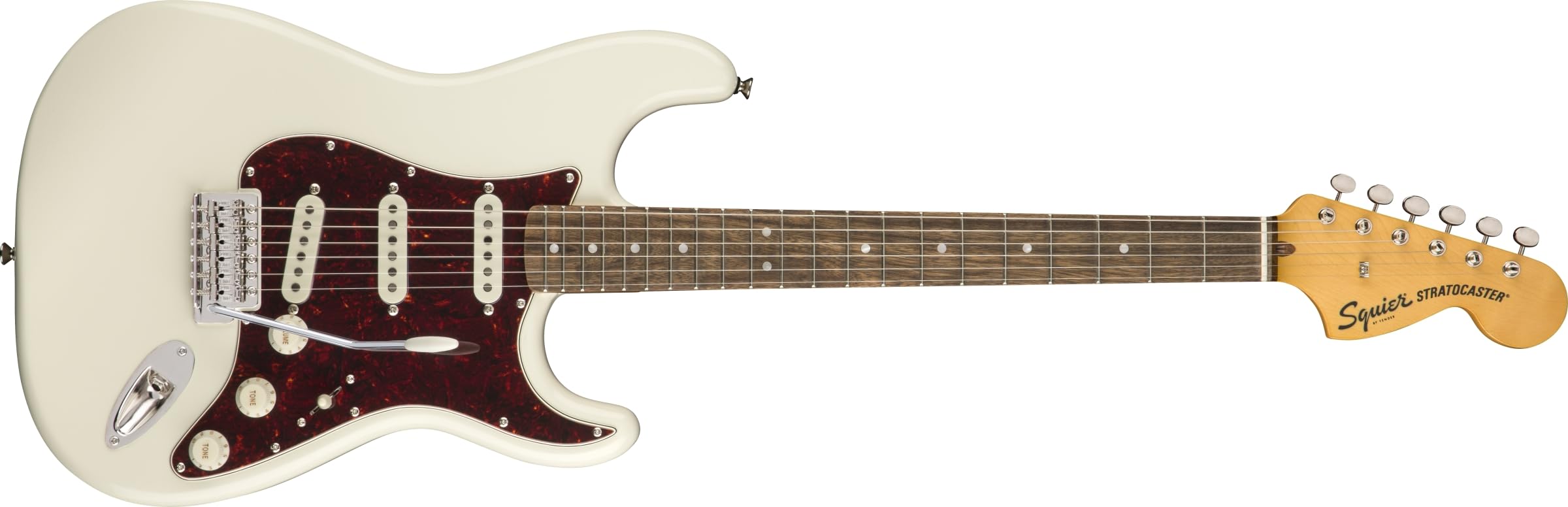 Fender 374020501 Squier Classic Vibe 70s Stratocaster Electric Guitar, Olympic White