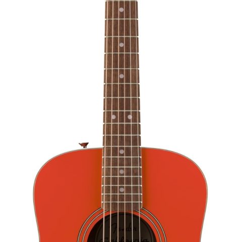 Fender 0974101140 California Standard Redondo Mini with Bag, Spruce Top, Fiesta Red
