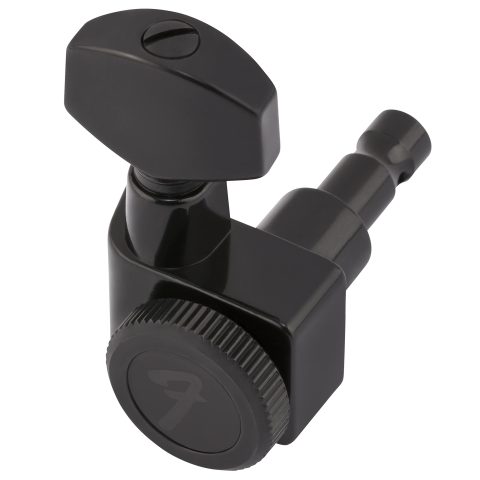 Fender 990818400 Deluxe Locking Staggered Guitar Tuners, Guitar Accessories, Black