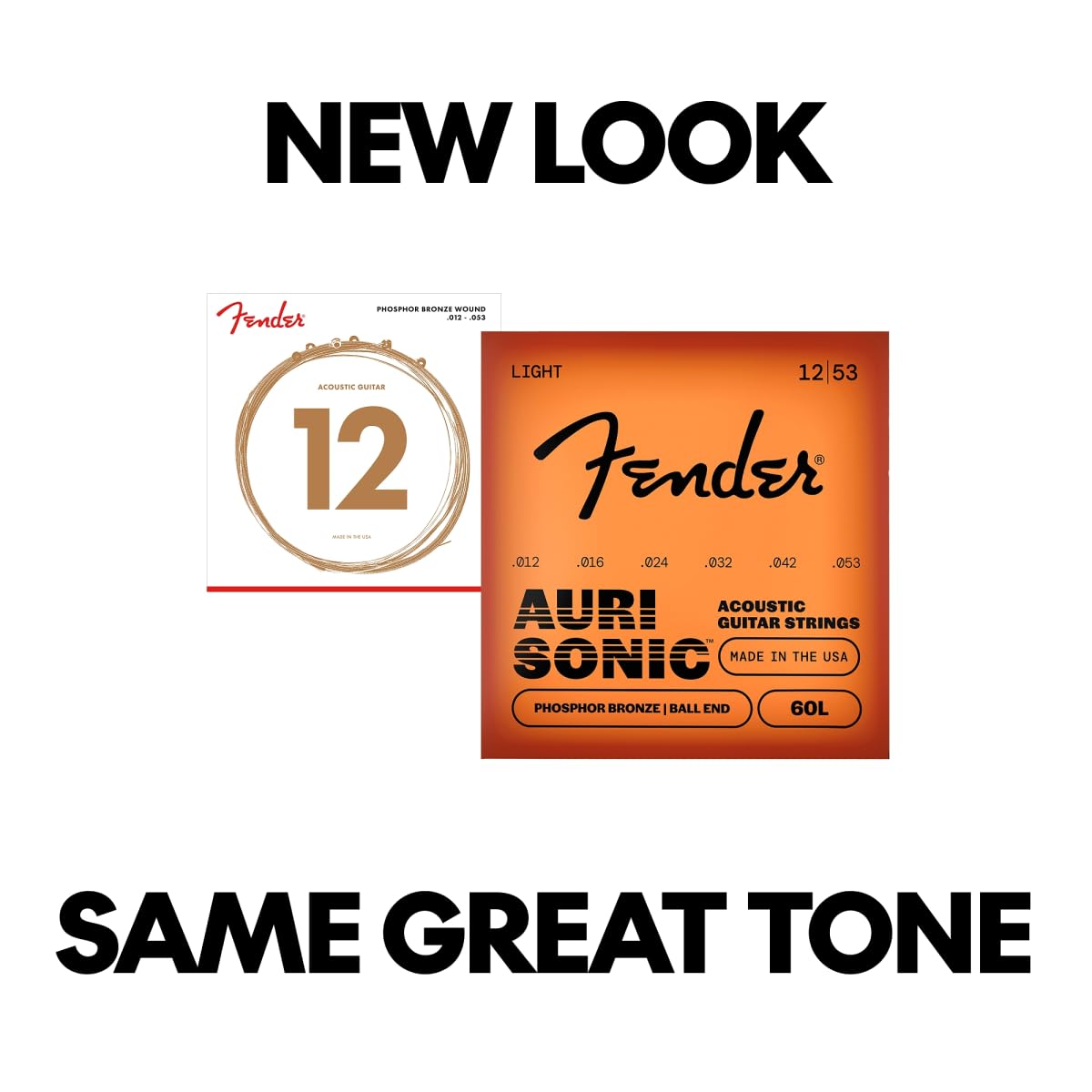 Fender Phosphor Bronze Acoustic Guitar Strings - .12-.053 - Image 4