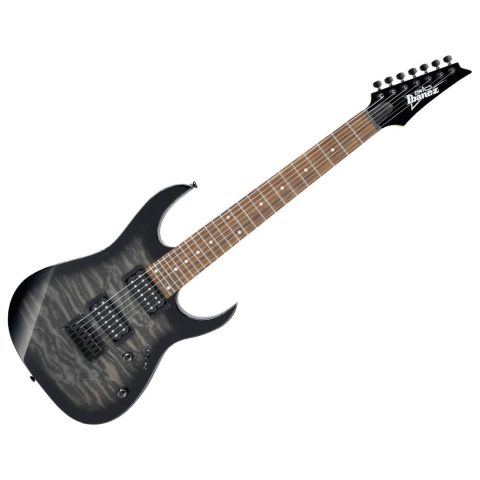 Ibanez GRG7221QATKS Gio GRG7221QA 7-String - Transparent Black Sunburst