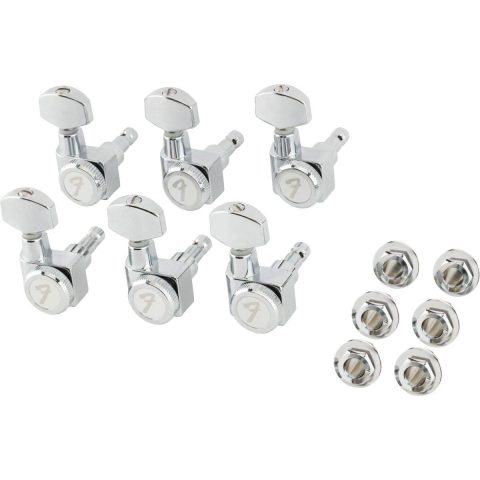 Fender 990818105 Deluxe Locking All Short Post Guitar Tuners, Chrome