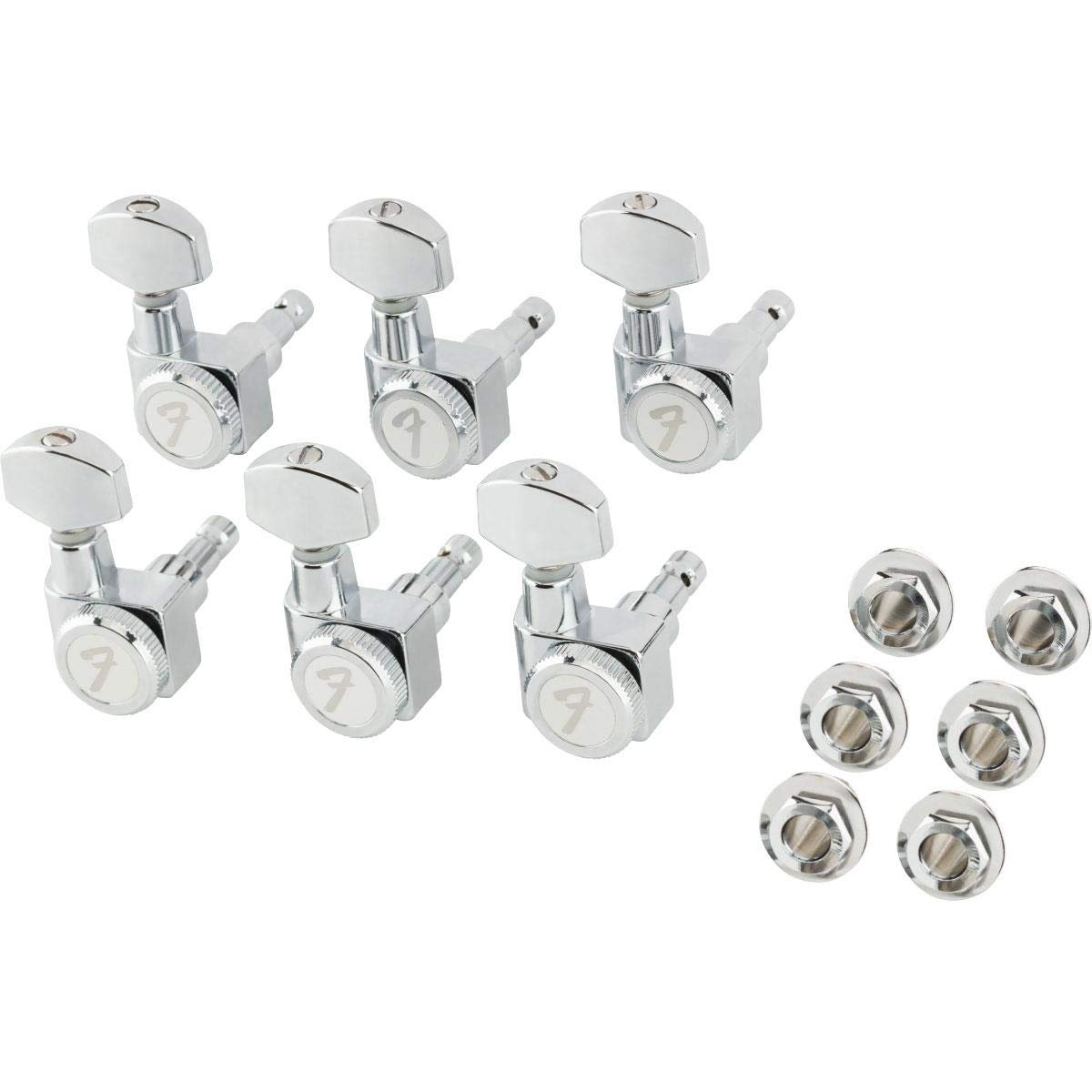 Fender 990818105 Deluxe Locking All Short Post Guitar Tuners, Chrome