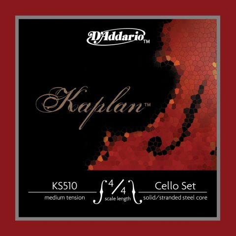 D'Addario KS510-4/4H Kaplan Cello Strings - Full Set - KS510 4/4H - Cello Strings - 4/4 Scale, Heavy Tension