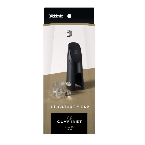 D'Addario HEC1S H-Ligature & Cap, Eb Clarinet, Silver-plated
