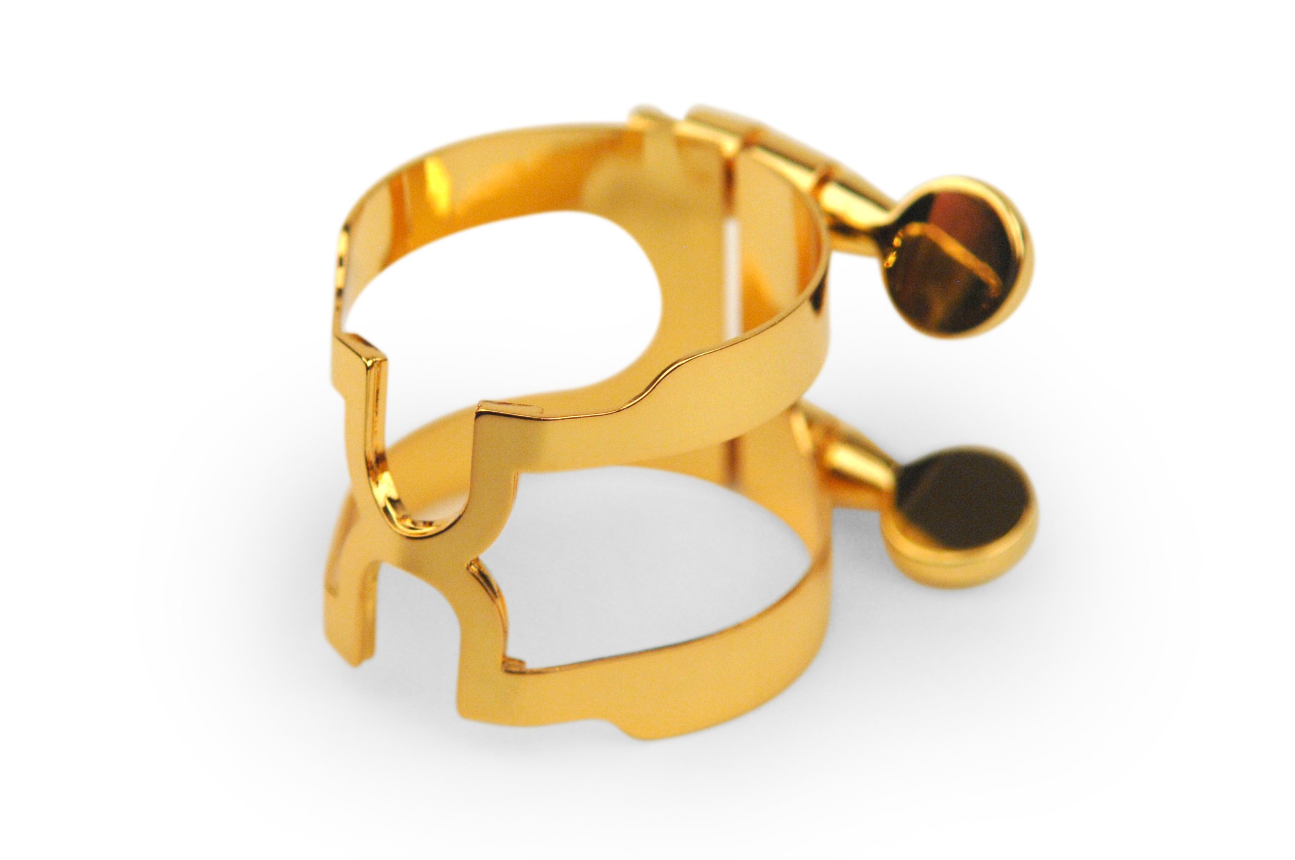 D'Addario HBS2G H-Ligature & Cap, Baritone Sax for Selmer-style Mouthpieces, Gold-plated () - Image 4