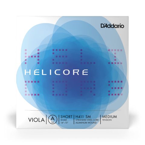 D'Addario H411 SM Helicore Viola Single A String, Short Scale, Medium Tension