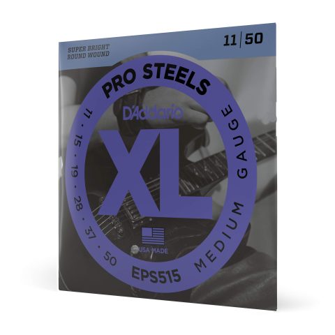 D'Addario Round Wound Medium Gauge Electric Guitar Strings - 11-50