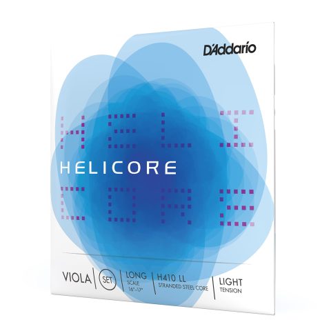 D'Addario H410 LL Helicore Viola String Set, Long Scale, Light Tension