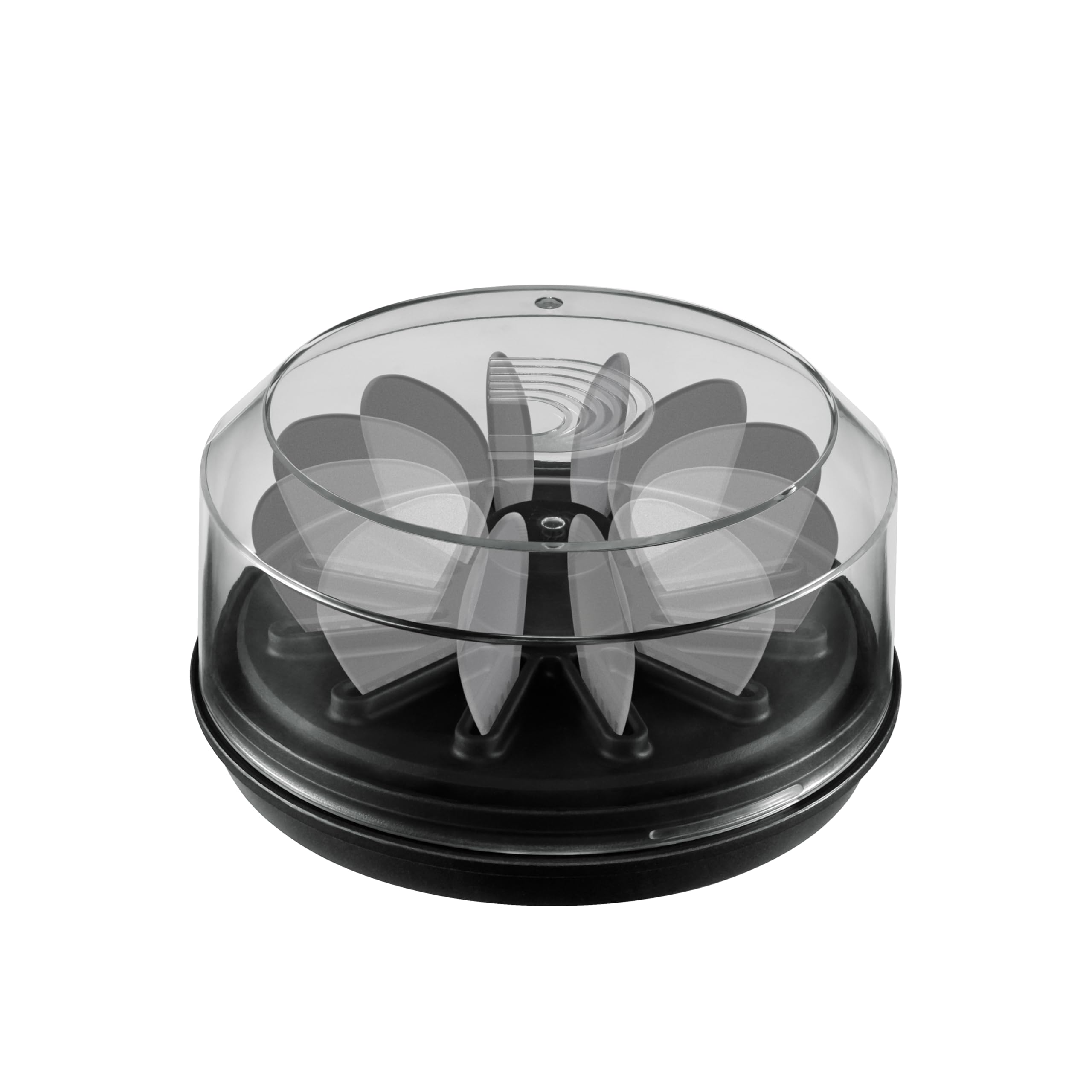 D'Addario PW-PH360-01 Guitar Pick Holder 360 Case for Up to 12 Picks Clear Lid Gift for