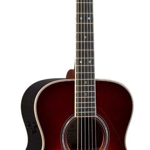 Yamaha LS-TA BS L-Series Transacoustic Guitar with Hard Gig Bag- Concert Size, Brown Sunburst