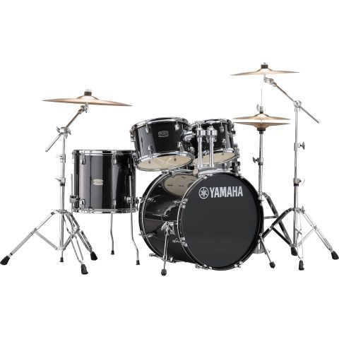 Yamaha RDP0F5BLG Rydeen 5pc Shell Pack with 20" Bass Drum, Black Glitter