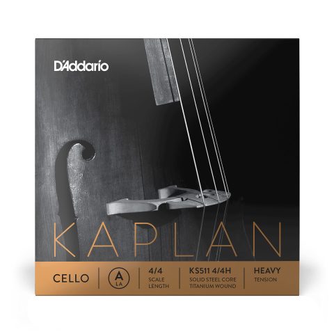 D'Addario KS511 4/4H Kaplan Cello String - Single A String - - Cello Strings - 4/4 Scale, Heavy Tension