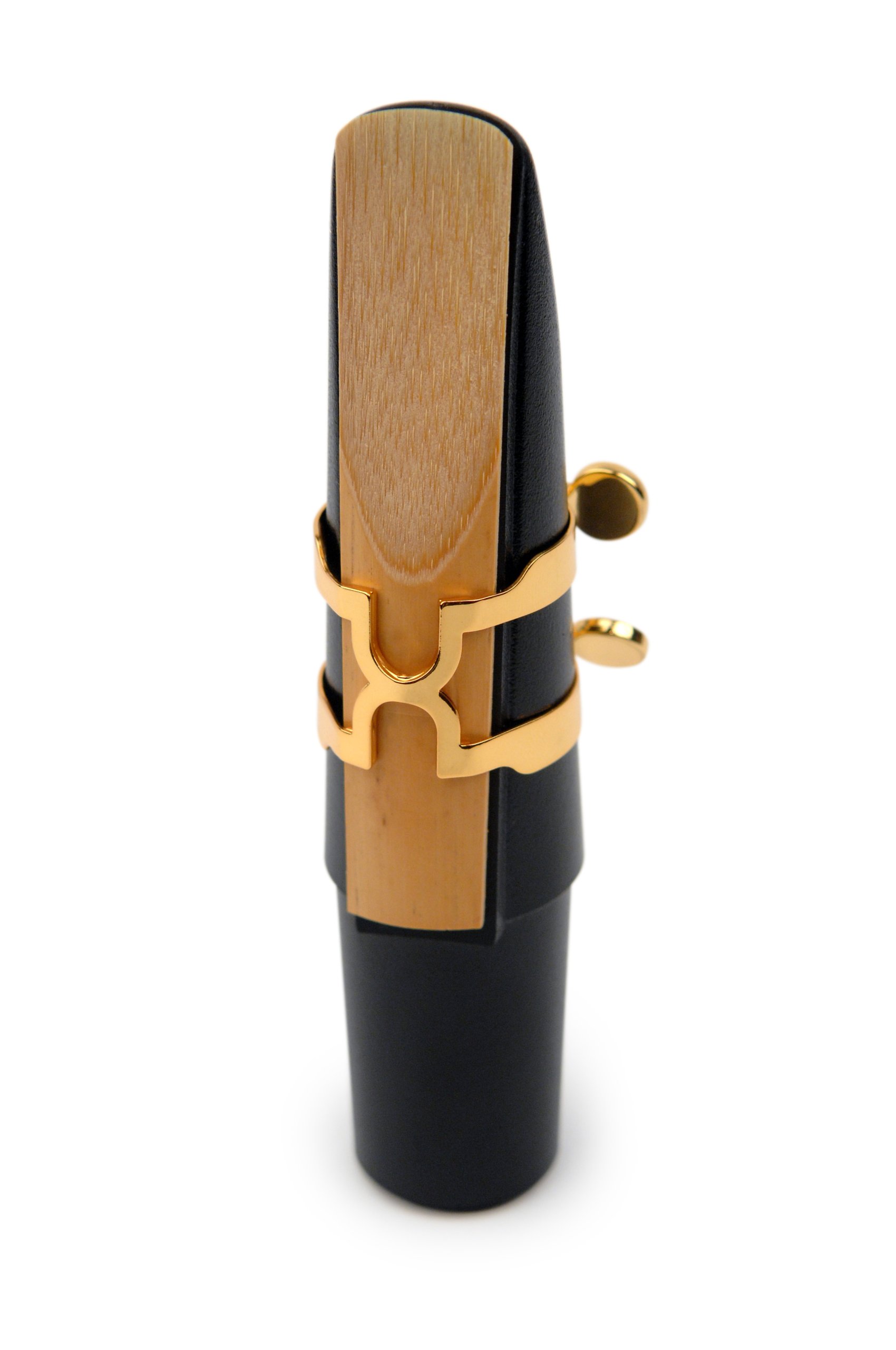 D'Addario HBS2G H-Ligature & Cap, Baritone Sax for Selmer-style Mouthpieces, Gold-plated () - Image 2