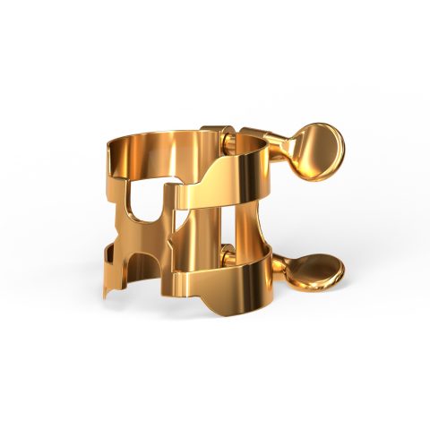 D'Addario HBS1G H-Ligature & Cap, Baritone Sax, Gold-plated (fits Graftonite mouthpieces)