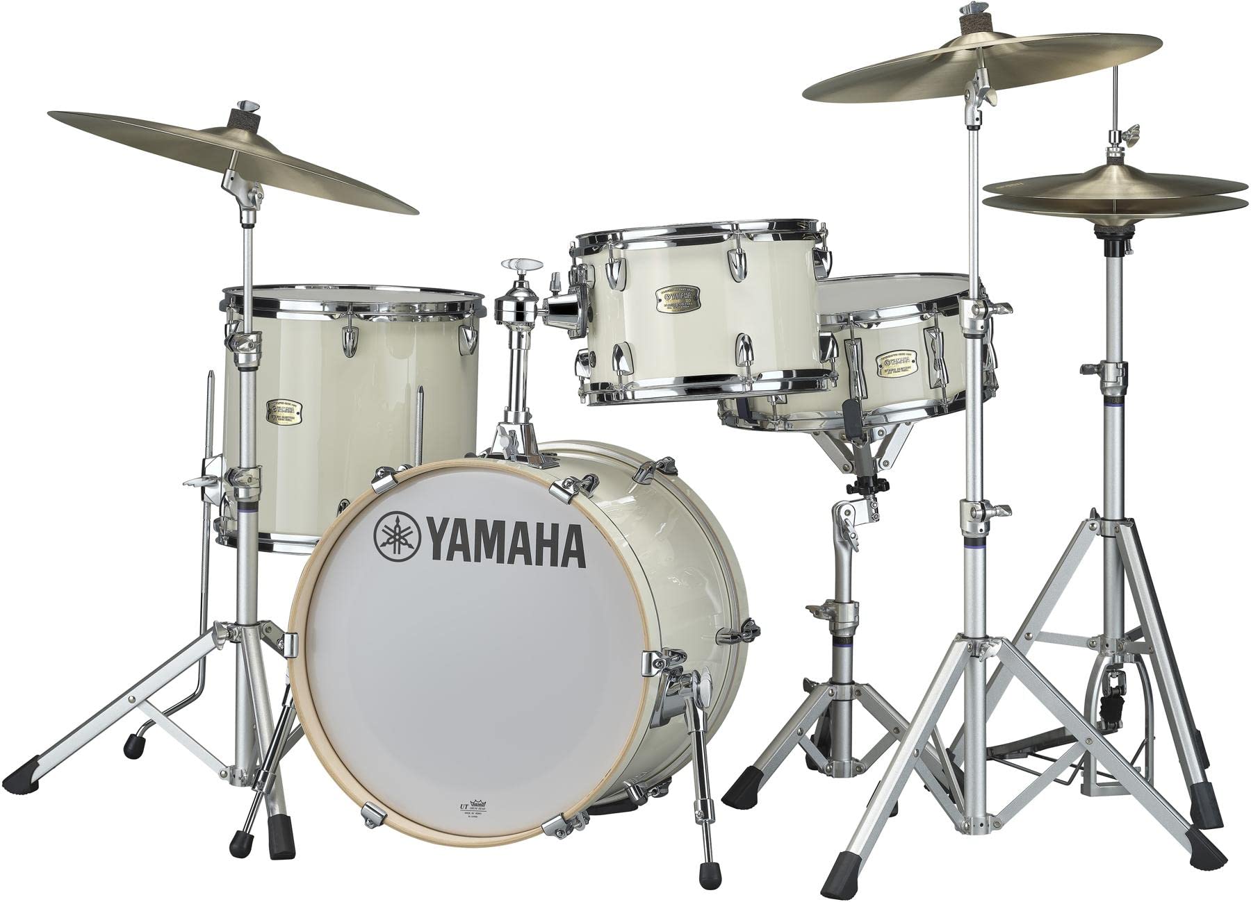 Yamaha SBP8F3CLW Stage Custom Birch Bop 3-Piece Drum Shell Pack ? Classic White ()