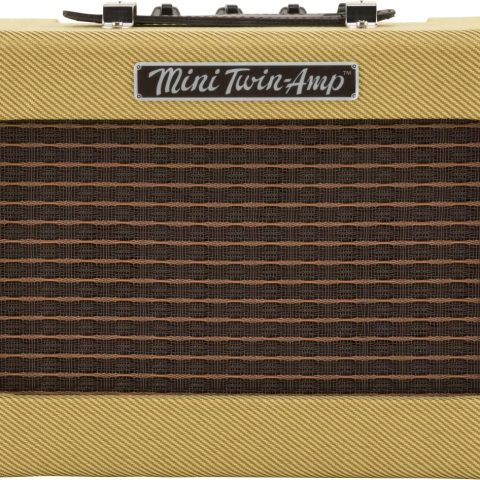 Fender 0234811000 Mini Deluxe Electric Guitar Amp, Portable Guitar Amp, 3 Watts, with 2-Year Warranty 7.48Dx11.42Wx3.54H Inches, Tweed