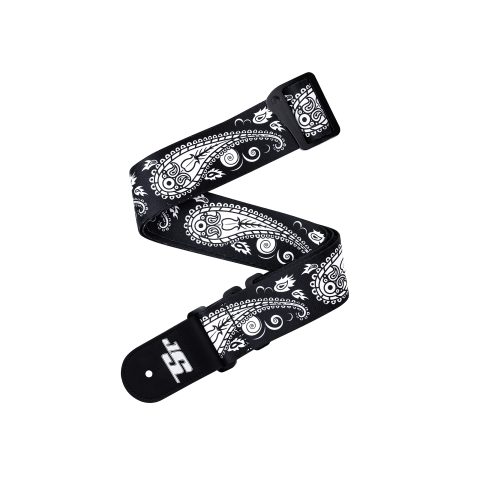 D'Addario 50JSSV17 Accessories Joe Satriani Swivel Guitar Strap, Black Paisley