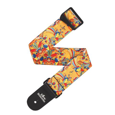 D'Addario 50BYS02 Beatles Guitar Strap - Beatles Guitar Accessories - Polyester - Yellow Submarine, Primrose Prairie