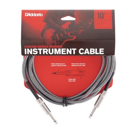 D'Addario PW-BG-10BG Instrument Cable - 10 Feet