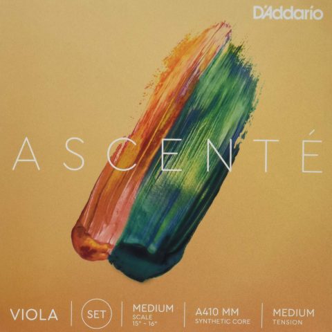 D'Addario A410 MM Ascent? Viola Strings - - Medium Tension - Full Set - Medium Scale