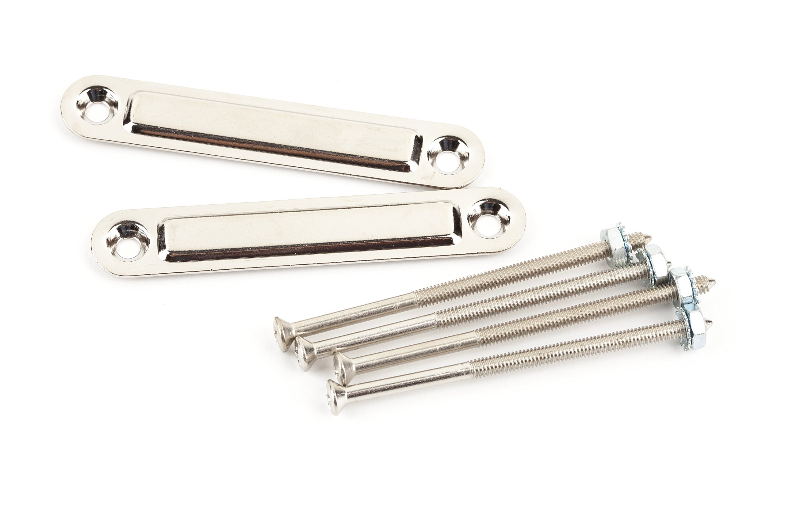 Fender 0990909000 Pure Vintage Chassis Straps, Small, Chrome