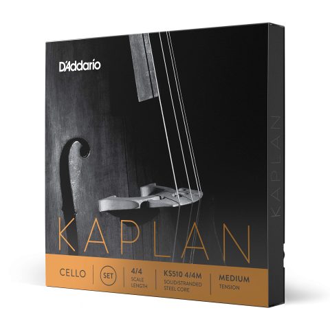 D'Addario KS510 4/4M Kaplan Cello Strings - Full Set - - Cello Strings - 4/4 Scale, Medium Tension