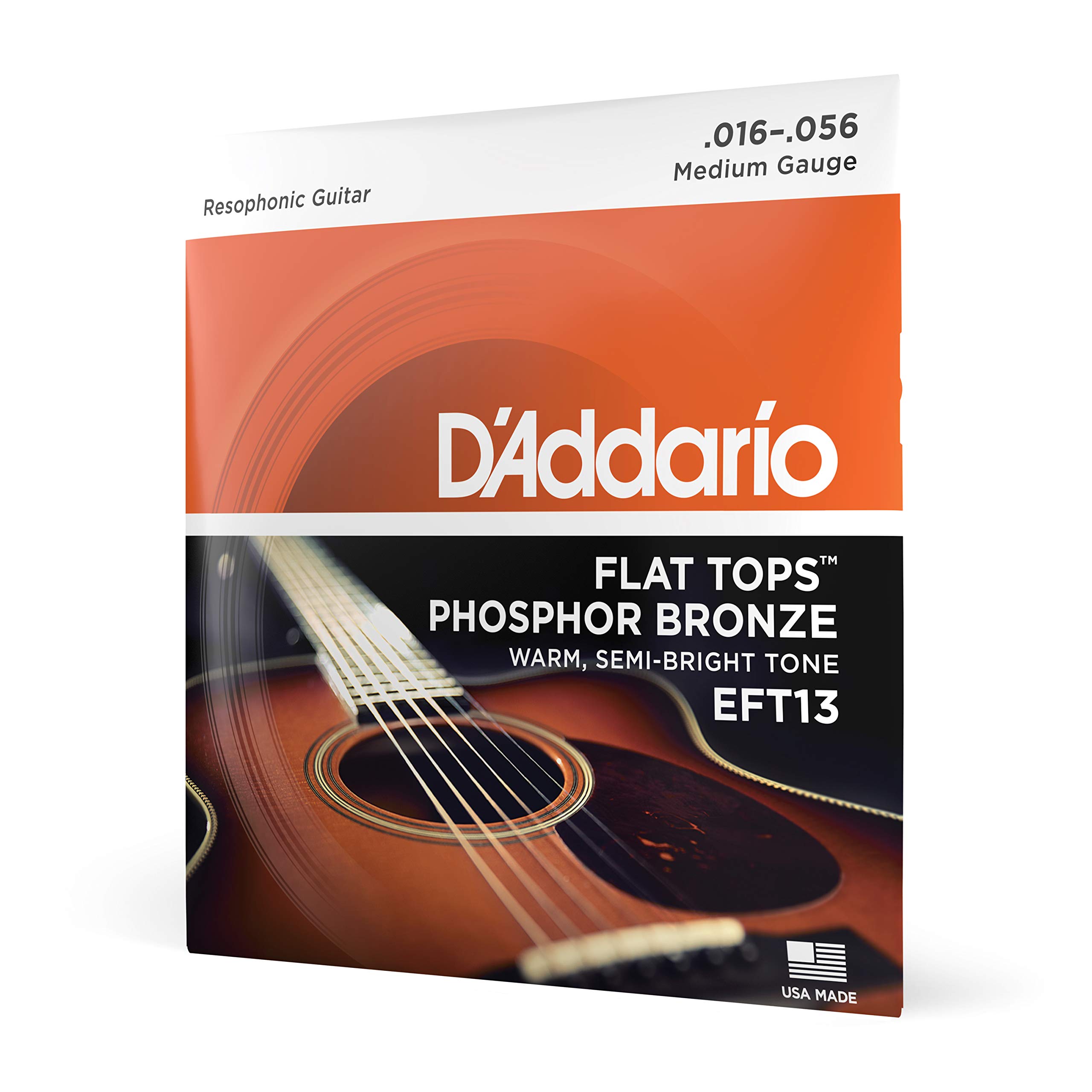 D'Addario EFT13 Flat Tops Resophonic Strings - 16-56
