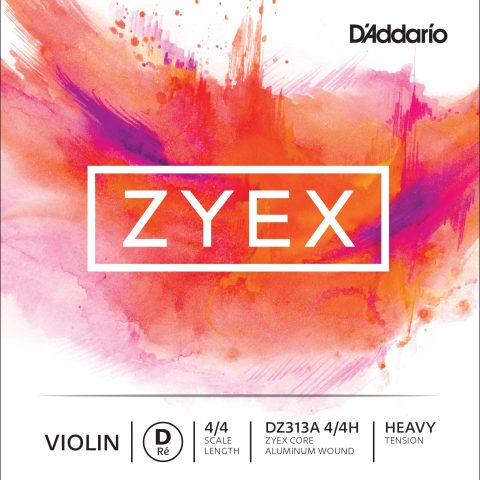 D'Addario DZ313A 4/4H Zyex 4/4 Violin String D Aluminum Heavy