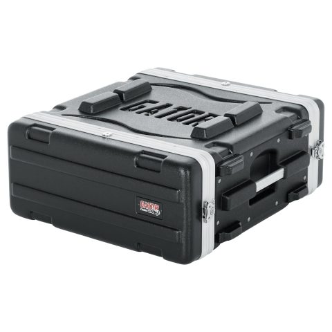 Gator Cases Lightweight Molded 4U Rack Case with Heavy Duty Latches, Standard 19.25" Depth, (GR-4L)