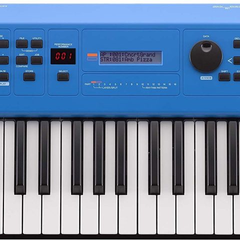 Yamaha MX49BU MX49 Music Production Synthesizer, Blue