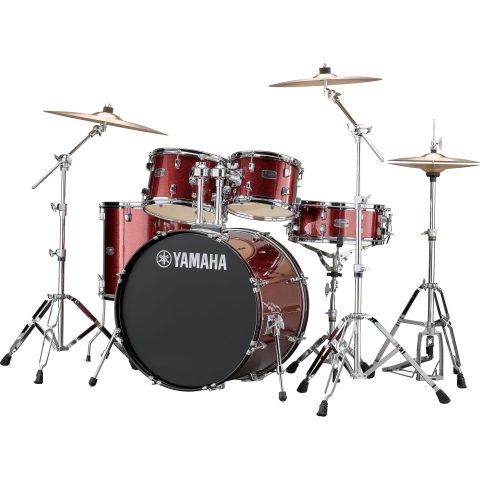 Yamaha RDP2F5BGG Rydeen 5pc Shell Pack with 22" Bass Drum, Burgundy Glitter