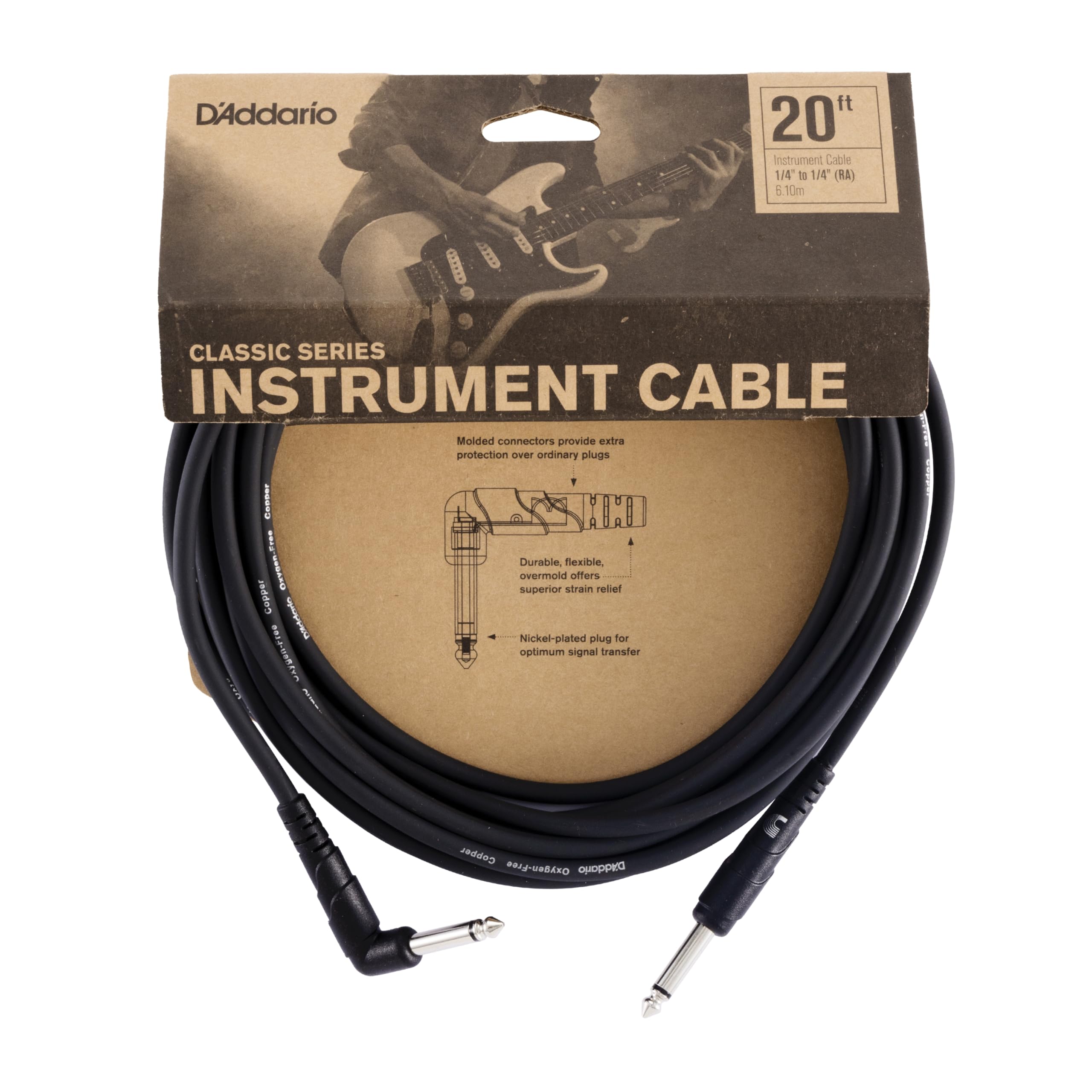 D'Addario PW-CGTRA-20 Cable - 20 ft
