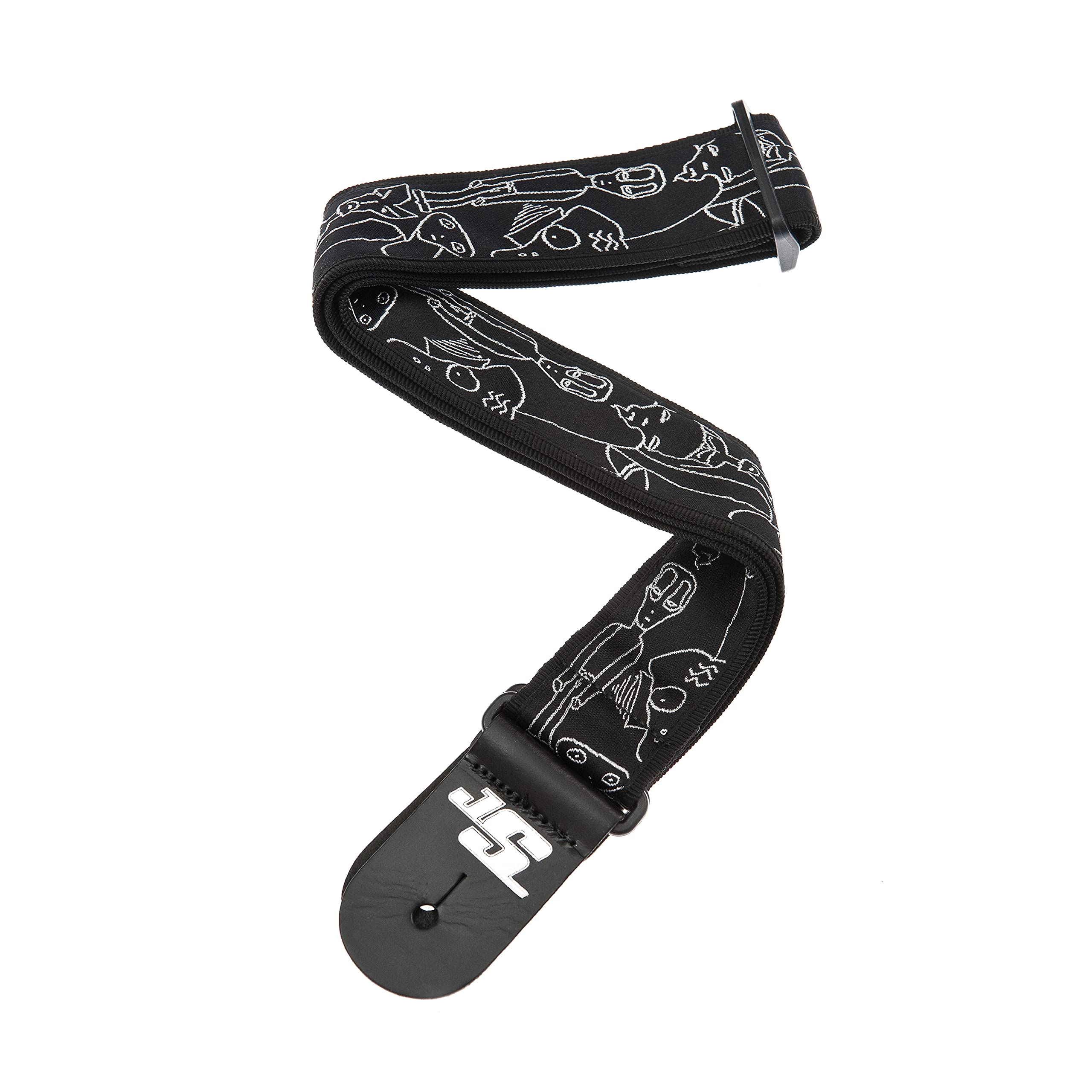 D'Addario 50JS05 50MM Js Strap, Silver Sketches ()