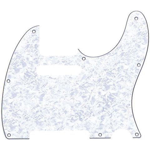 Fender 0992150000 Standard Telecaster Pick Guard (8-Hole) 4-Ply - White Pearl