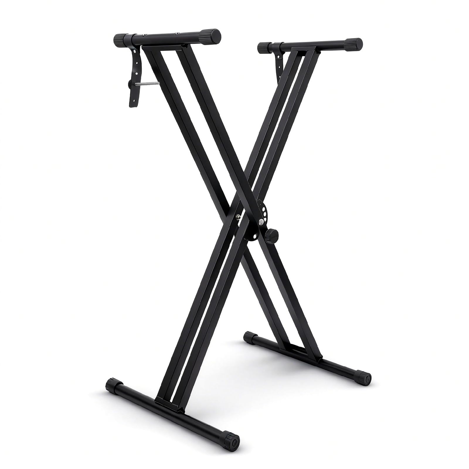 Easily Assembled Piano Keyboard Stand,Heavy-Duty Double-X Piano Stand,Black