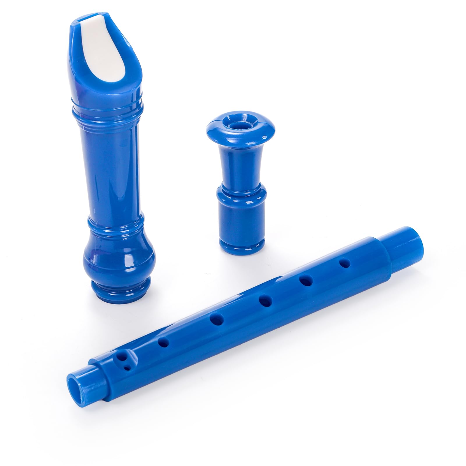 ZEAYEA 6 Pack Soprano Recorder Instrument, German Style Fingering 8 Hole Descant Flute, Detachable Descant Recorders with Cleaning Rod and Fingering Chart for Beginners Music Parties Musical Education